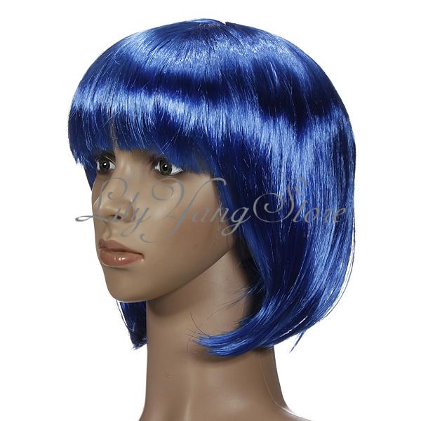 blue wig