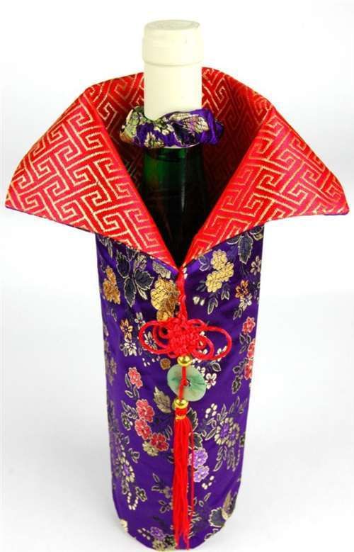 chinese wine bottle cover